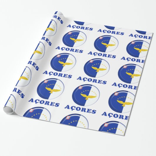Flagge der Azoren Geschenkpapier (Ungerollt)