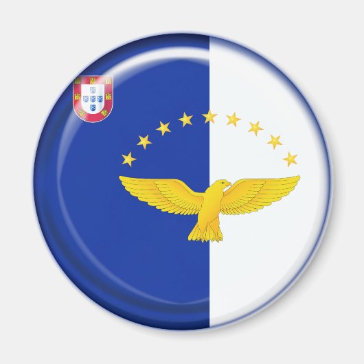 Flagge der Azoren Magnet (Vorne)