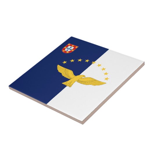 Flagge der Azoren, Portugal Fliese (Seite)