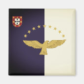 Flagge der Azoren, Portugal Magnet (Vorne)