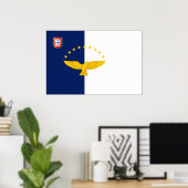 Flagge der Azoren Poster (Heimbüro)