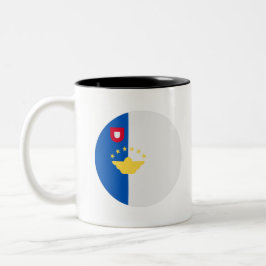Flagge der Azoren Zweifarbige Tasse