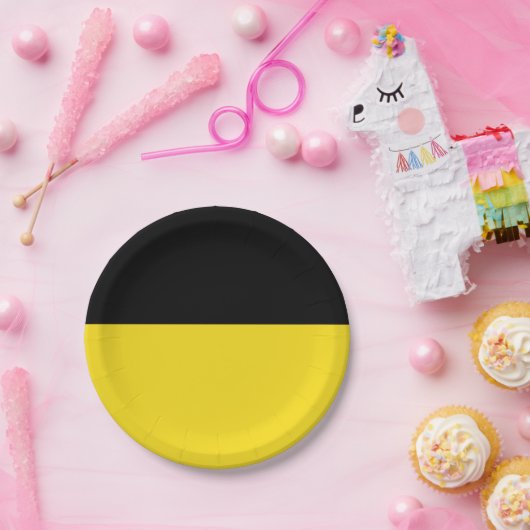 Flagge der Baden-Württemberger Papierplatte Pappteller (Party)