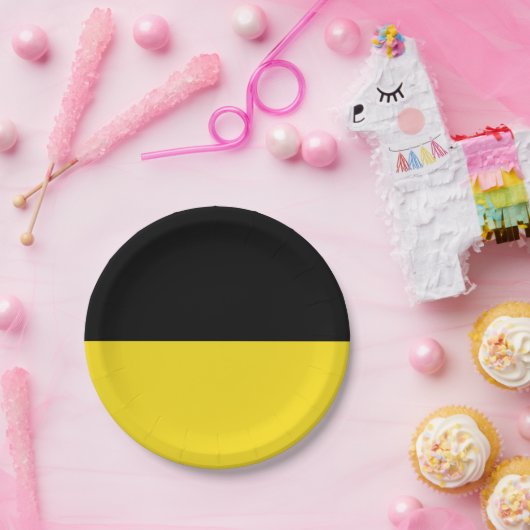 Flagge der Baden-Württemberger Papierplatte Pappteller (Party)