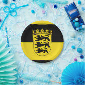 Flagge der Baden-Württemberger Papierplatte Pappteller (Party)