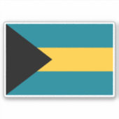 Flagge der Bahamas Aufkleber (Vorderseite)