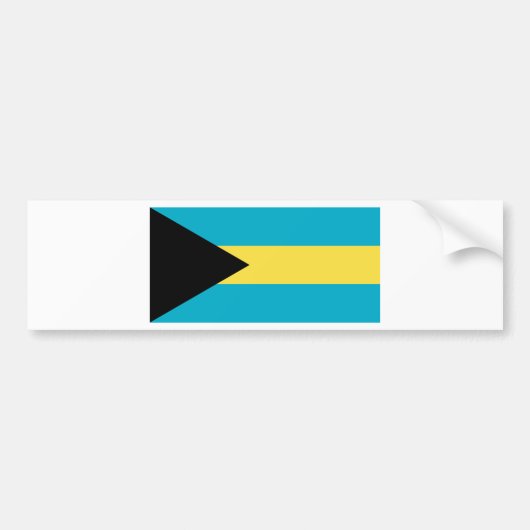 Flagge der Bahamas Autoaufkleber (Vorne)