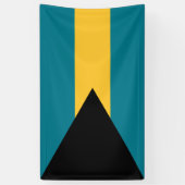 Flagge der Bahamas Banner (Vertikal)