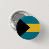 Flagge der Bahamas Button (Vorne & Hinten)