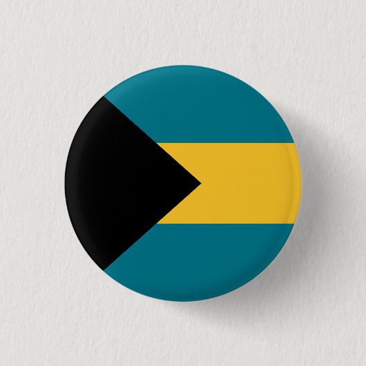 Flagge der Bahamas Button (Vorderseite)