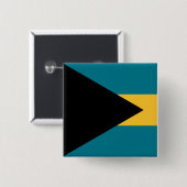 Flagge der Bahamas Button (Vorne & Hinten)
