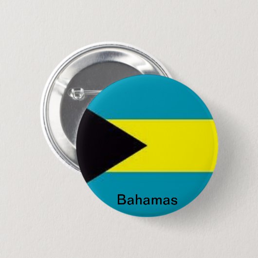 Flagge der Bahamas Button (Vorne & Hinten)