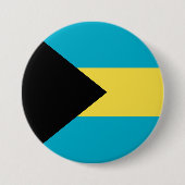 Flagge der Bahamas Button (Vorderseite)