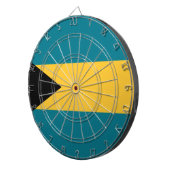 Flagge der Bahamas Dartscheibe (Vorderseite rechts)