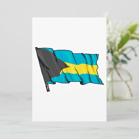 Flagge der Bahamas Einladung