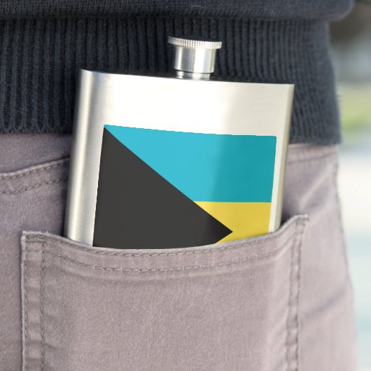 Flagge der Bahamas Flachmann (Beispiel)