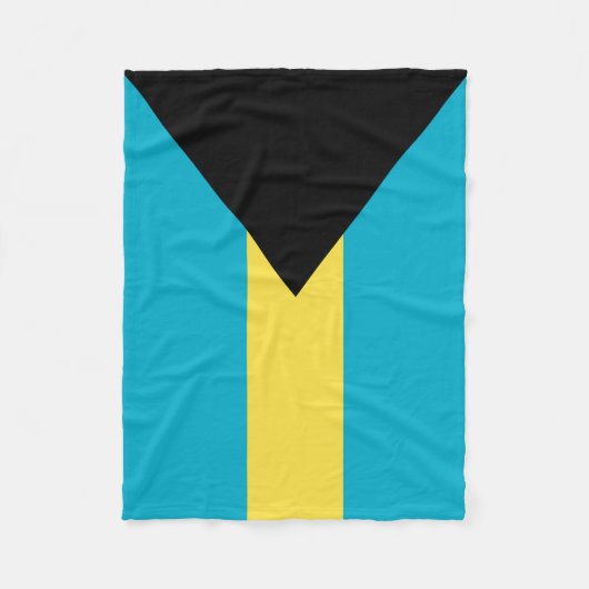 Flagge der Bahamas Fleecedecke (Vorderseite)