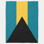 Flagge der Bahamas Fleecedecke (Vorderseite)