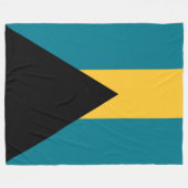 Flagge der Bahamas Fleecedecke (Vorderseite (Horizontal))