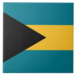 Flagge der Bahamas Fliese