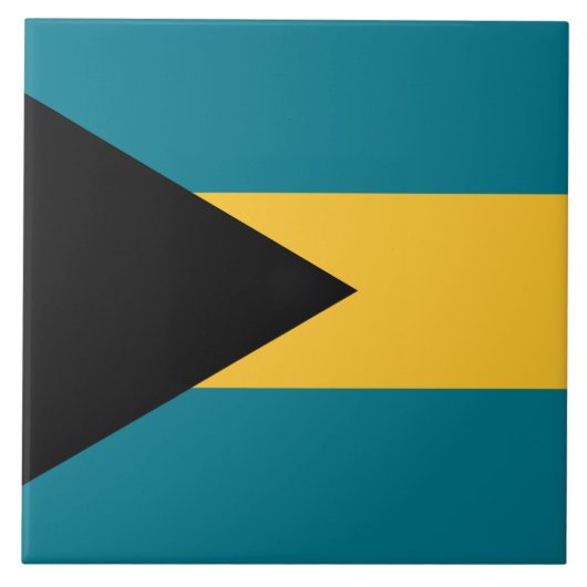 Flagge der Bahamas Fliese (Vorderseite)