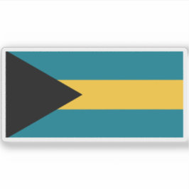 Flagge der Bahamas (Gemeinschaft der Bahamas) Aufkleber