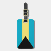 Flagge der Bahamas Gepäckanhänger (Vorderseite vertikal)