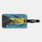 Flagge der Bahamas Gepäckanhänger (Rückseite horizontal)