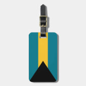 Flagge der Bahamas Gepäckanhänger (Vorderseite vertikal)