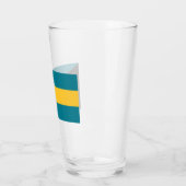 Flagge der Bahamas Glas (Links)