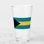 Flagge der Bahamas Glas (Vorderseite)