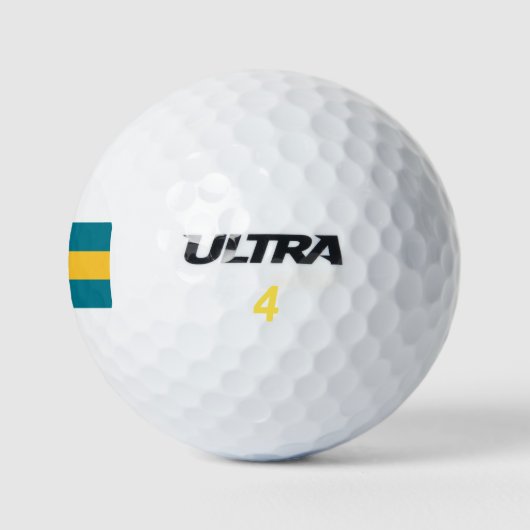 Flagge der Bahamas Golfball (Logo)