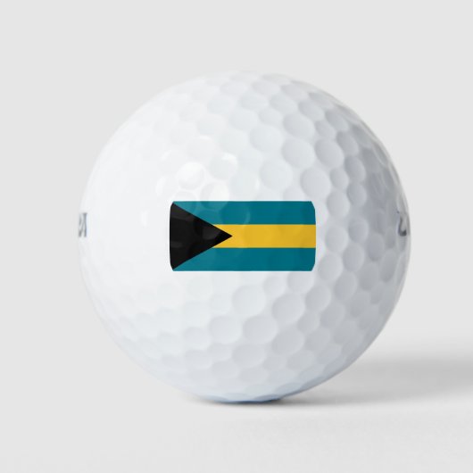 Flagge der Bahamas Golfball (Vorderseite)