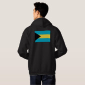 Flagge der Bahamas Hoodie (Schwarz voll)