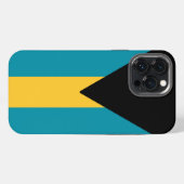 Flagge der Bahamas iPhone Hülle (Rückseite (Horizontal))