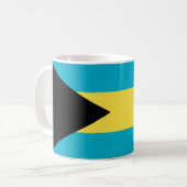 Flagge der Bahamas Kaffeetasse (Vorderseite Links)