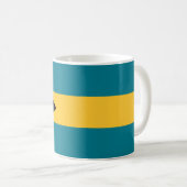 Flagge der Bahamas Kaffeetasse (VorderseiteRechts)