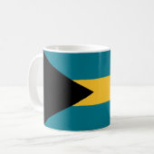 Flagge der Bahamas Kaffeetasse (Vorderseite Links)