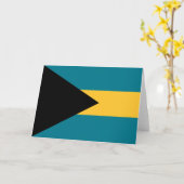 Flagge der Bahamas Karte (Gelbe Blume)