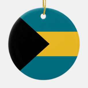 Flagge der Bahamas Keramik Ornament