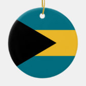 Flagge der Bahamas Keramik Ornament (Vorne)
