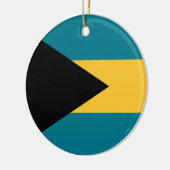 Flagge der Bahamas Keramik Ornament (Links)