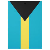 Flagge der Bahamas Klemmbrett (Rückseite)