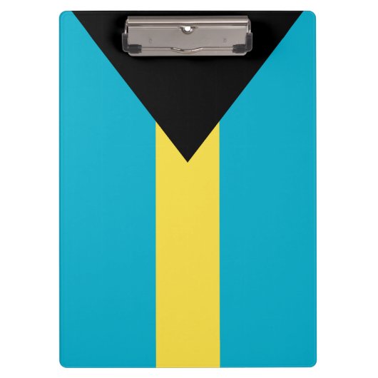 Flagge der Bahamas Klemmbrett (Vorderseite)