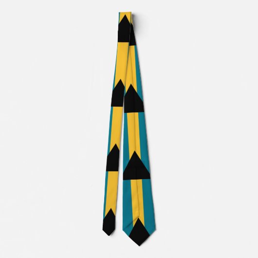 Flagge der Bahamas Krawatte (Rückseite)