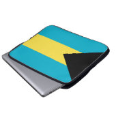 Flagge der Bahamas Laptopschutzhülle (Vorne Knopf)