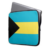 Flagge der Bahamas Laptopschutzhülle (Vorderseite Links)