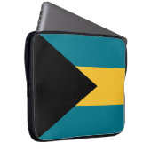 Flagge der Bahamas Laptopschutzhülle (Vorne Rechts)