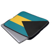 Flagge der Bahamas Laptopschutzhülle (Vorne Knopf)