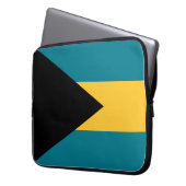 Flagge der Bahamas Laptopschutzhülle (Vorderseite Links)